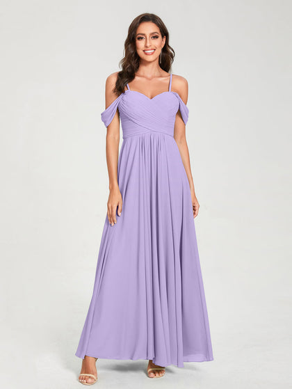 Vestido de dama sales de honra lilas